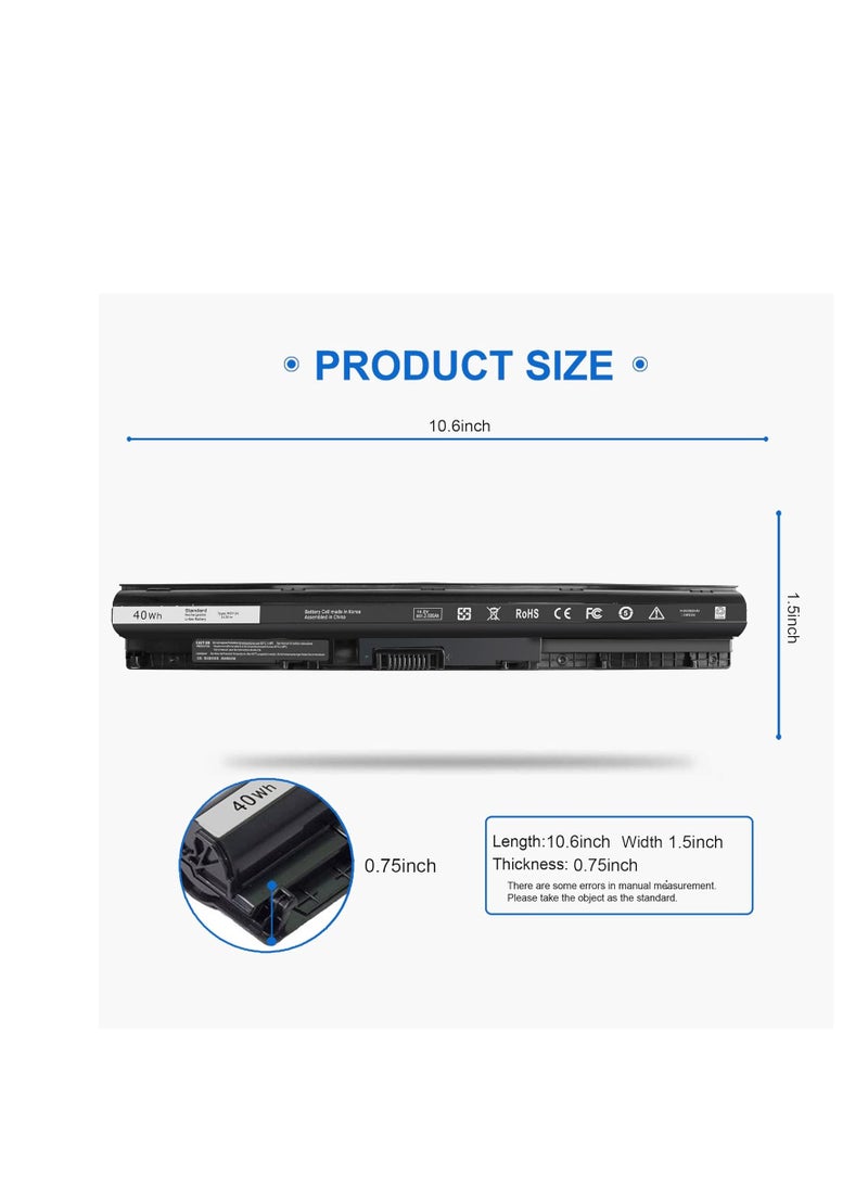 Terabyte 40WH M5Y1K HD4J0 Battery Compatible with Dell Inspiron 15 3551 3552 3558 5558 5559 14 3451 3452 3458 17 5755 5756 5758 5759 INS14UD-1328W 1528B Vostro 3458 3558 GXVJ3 VN3N0 991XP M5YIK 453-BBBQ P60G - Image 3