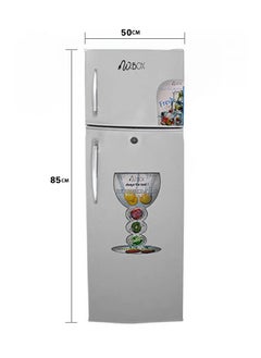 W.BOX Double Door Refrigerator - 4.5 Feet - 128 Liters - Silver - WBR138-SL  - Image 2