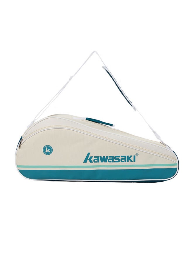 Kawasaki حقيبة بادل كبيرة السعة متعددة الوظائف محمولة باليد حزام كتف واحد حقيبة عبر الجسم 3-pack C8368 بيج أخضر - Image 2