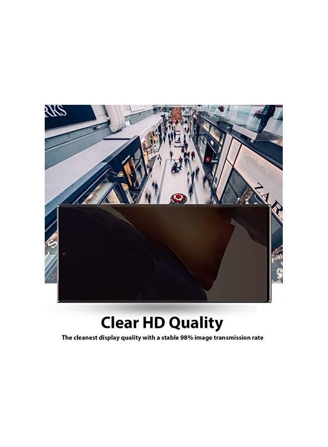 بروماس واقي شاشة متوافق مع هاتف Galaxy Note20 Ultra 5G / Note20 Ultra Privacy HD، واقي شاشة TPU مرن مضاد للتجسس [تغطية كاملة] - Image 3
