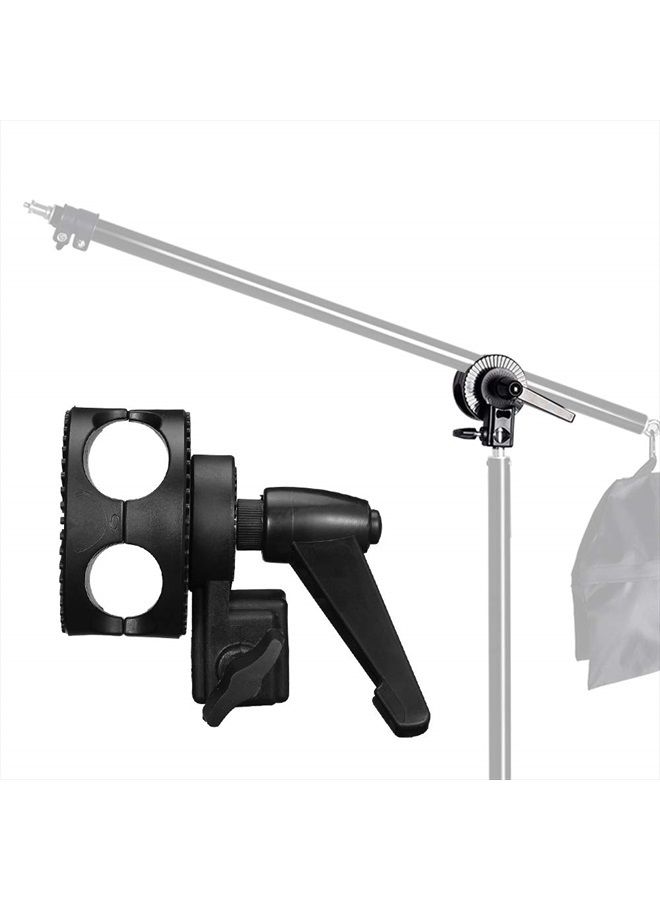 SUPON Grip Swivel Head Clamp Holder Bracket Adapter for Light Stand, Extension Boom Arm,Reflector Arm Support and Other Photographic Equipment - Image 2