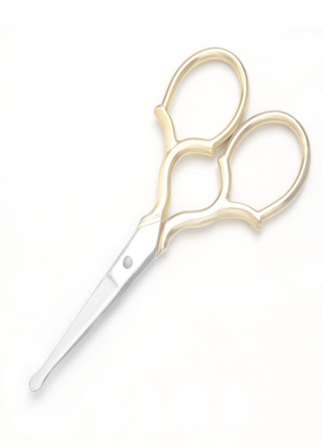 Yutoner Embroidery Scissors - Stainless Steel Sharp Sewing Shears for DIY Craft, Art Work, Needlework, Cross Stitch (Gold Safety - 3.7 Inch) - Image 2