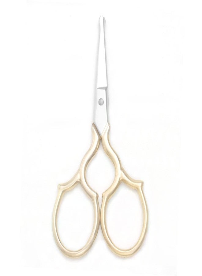 Yutoner Embroidery Scissors - Stainless Steel Sharp Sewing Shears for DIY Craft, Art Work, Needlework, Cross Stitch (Gold Safety - 3.7 Inch) - Image 1
