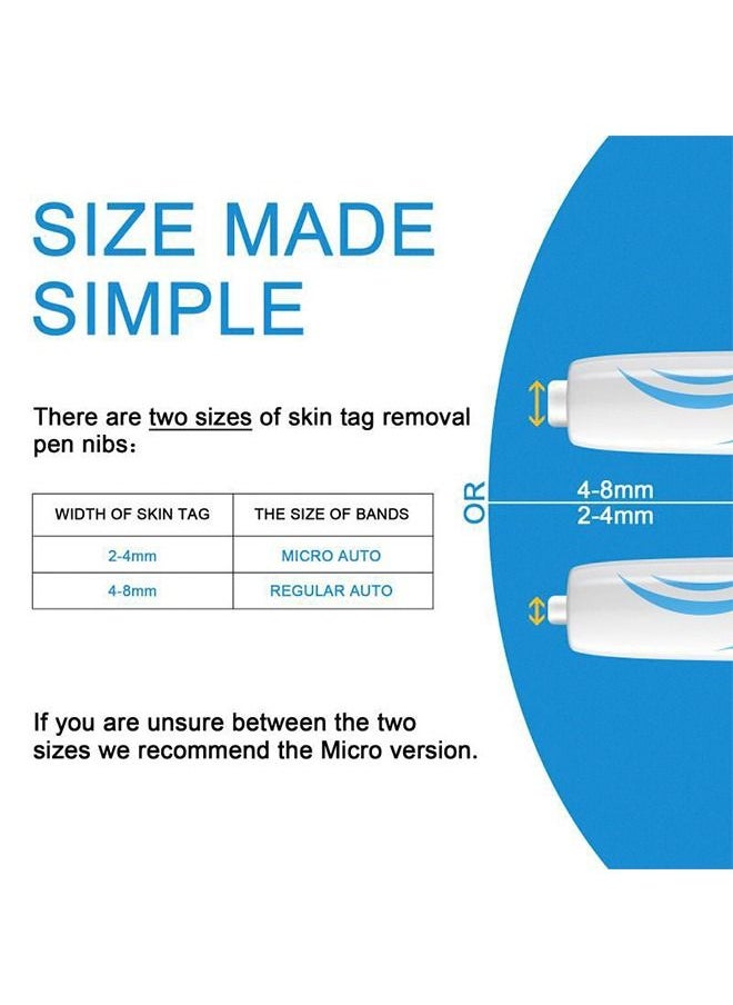 Generic - Chicken Eye Wart Remover Skin Tag Remover,Peel Removing and Redundant Pen Painless Remover Pen,Skin Removal Kit Tools with 40 Micro and Regular Bands Easy Device to Remove (2mm-8mm) - Image 1