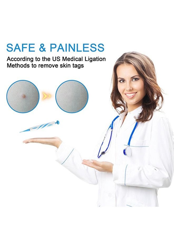 Generic - Chicken Eye Wart Remover Skin Tag Remover,Peel Removing and Redundant Pen Painless Remover Pen,Skin Removal Kit Tools with 40 Micro and Regular Bands Easy Device to Remove (2mm-8mm) - Image 1