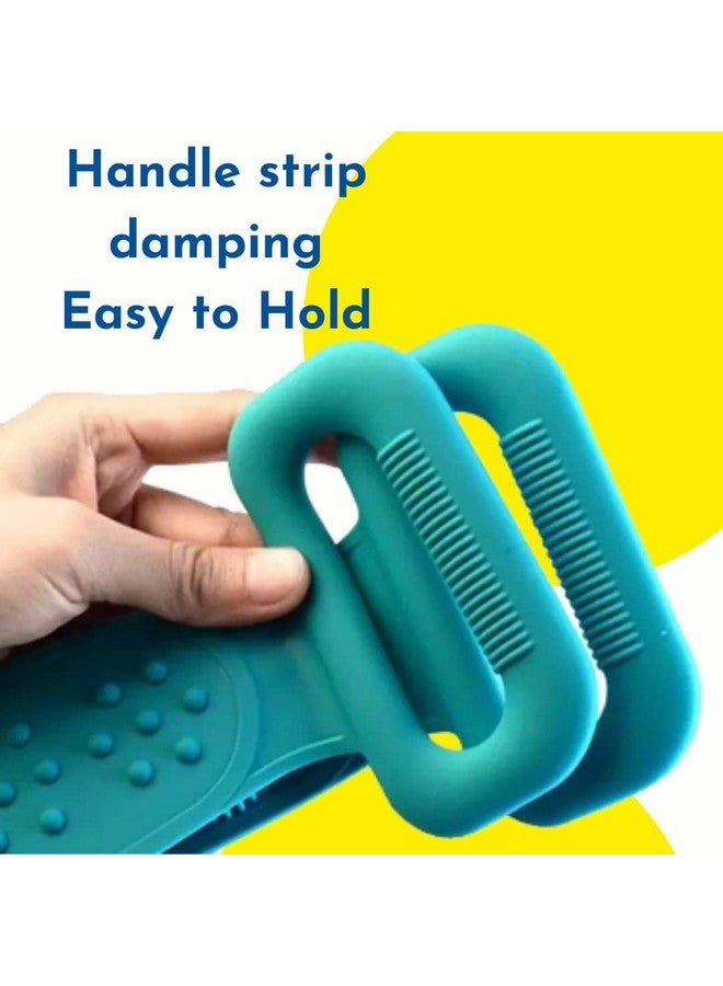 CONSONANTIAM Silicone Body Back Scrubber Bath Brush - Blue | Dead Skin Cells Removing Brush For Men and Women | With Soft Bristles For Gentle Body Cleansing - Image 5