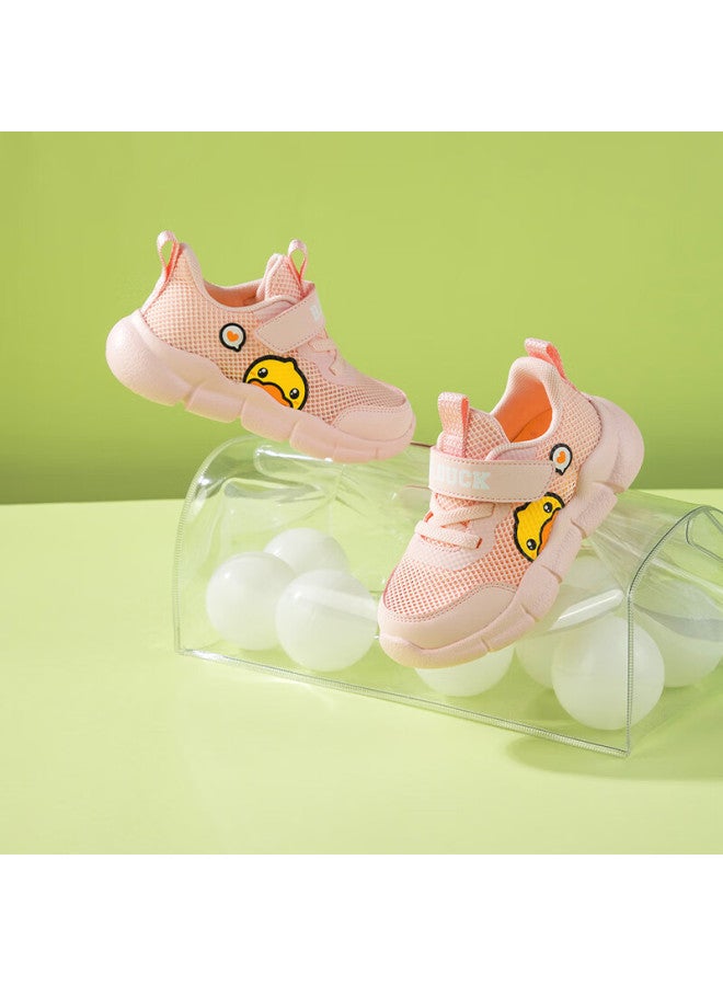B.duck Children's Casual Sports Shoes, Boys And Girls Lightweight Mesh Functional Sneakers, 2016 Pink, Size 22 - Image 1