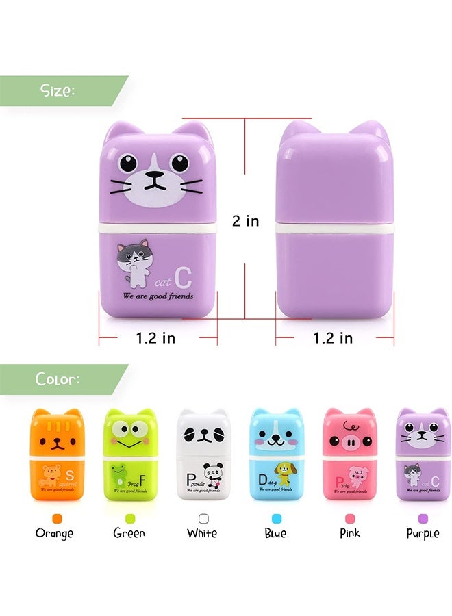 KANGLI Erasers for Kids, 6 Pack, Eraser with Cover and Roller, School Supplies, Erasers, Kids Erasers, Pencil Eraser, Cute Erasers, Kids School Supplies - Image 5