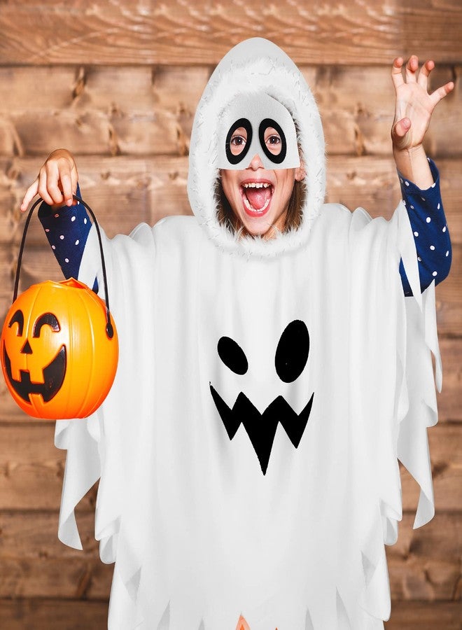 Haysandy 3 Pcs Halloween Unisex Kids Toddler Ghost Costumes Set Scary Fanny Dress Ghost Cloak Tight Mask(3-6 Years,Classic,White) - Image 5