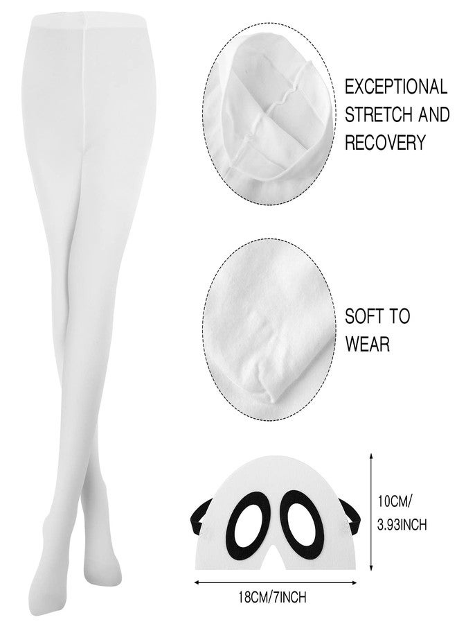 Haysandy 3 Pcs Halloween Unisex Kids Toddler Ghost Costumes Set Scary Fanny Dress Ghost Cloak Tight Mask(3-6 Years,Classic,White) - Image 3