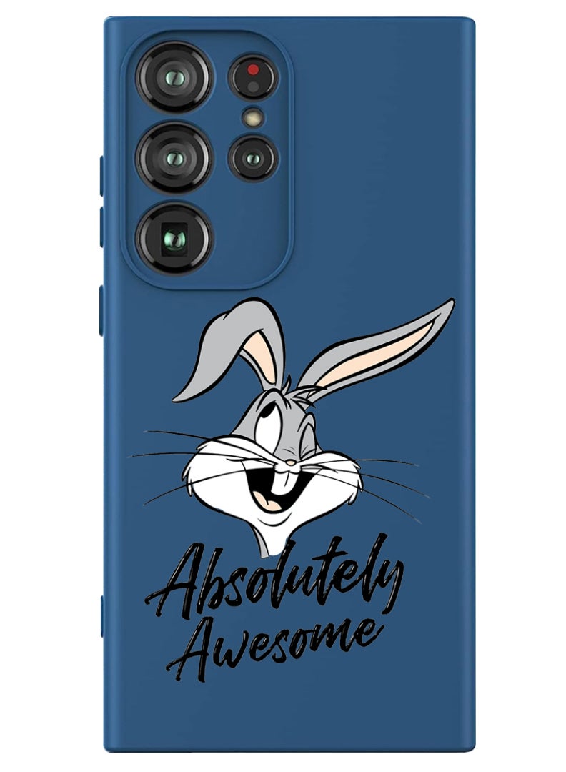 Theodor Protective Slim Fit Case Liquid Silicone Cover with Full Body Protection Anti-Scratch Shockproof Case For Samsung Galaxy S24 Ultra (Blue) - Absolutely Awesome - Image 1