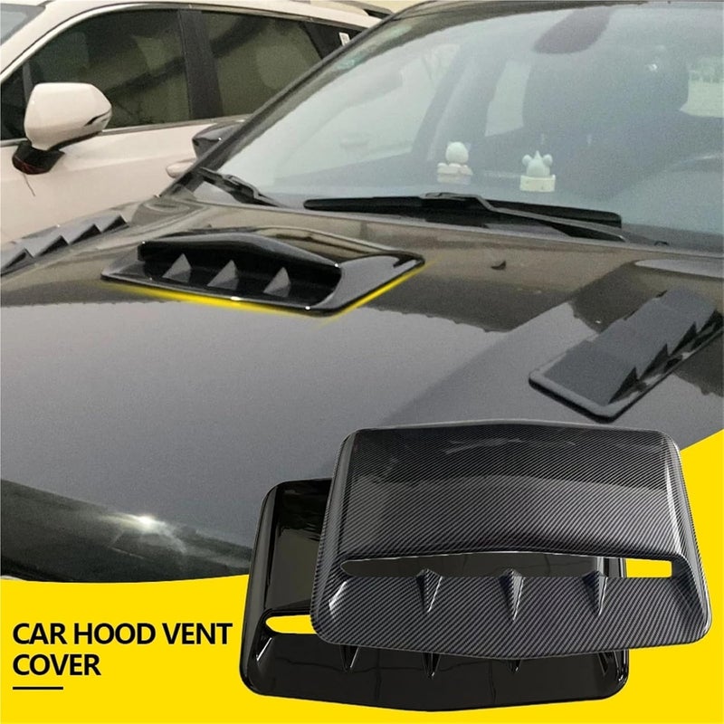 Universal Car Air Flow Intake Hood Scoop Vent Bonnet Decorative Cover Center Side Air Outlet Hood Auto Exterior Accessories(Style A 01) - Image 2