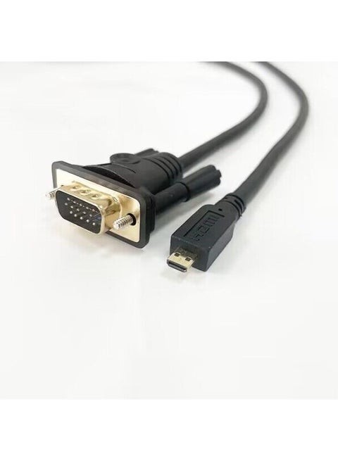 Micro Hdmi To Vga Adapter Camera Notebook Connection Monitor Micro Hdmi Conversion Cable-Line Length:1.5m