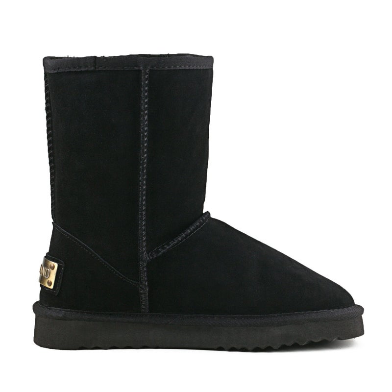AUSLAND Genuine Suede Women's Boots Winter Short Boot Snow Boots for women Waterproof 7.5US Black 5125 38EU - Image 5