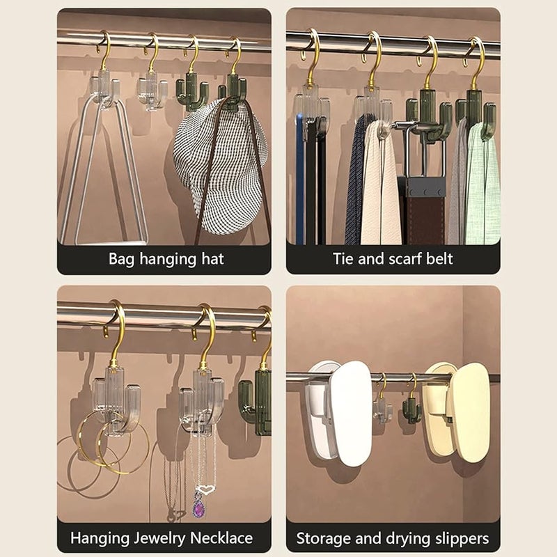 حامل مفاتيح شفاف ذهبي على شكل صبار لتعليق الحقائب والمناشف والسترات - Image 5