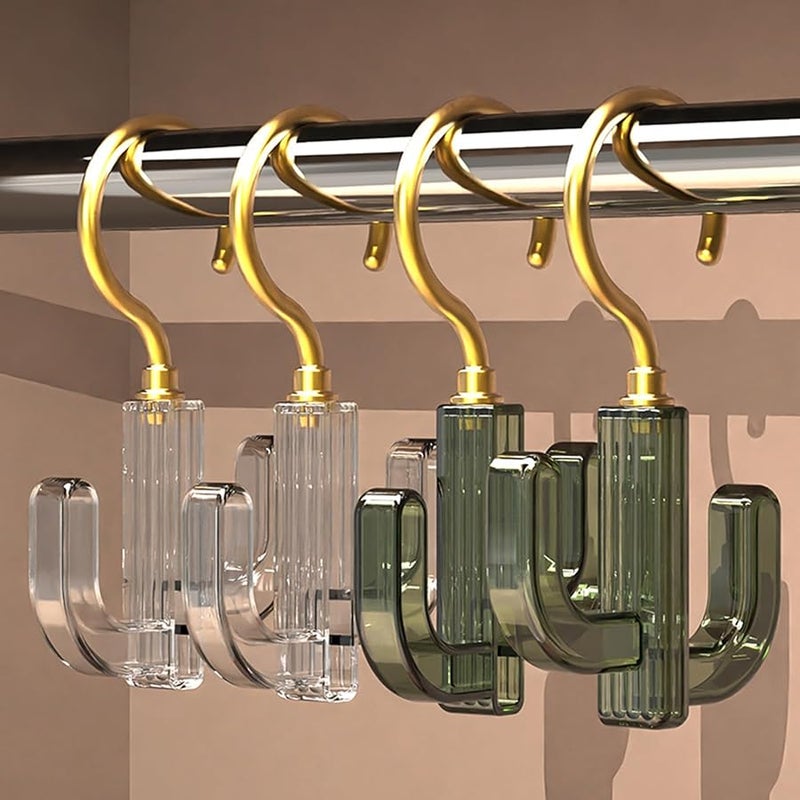 حامل مفاتيح شفاف ذهبي على شكل صبار لتعليق الحقائب والمناشف والسترات - Image 3