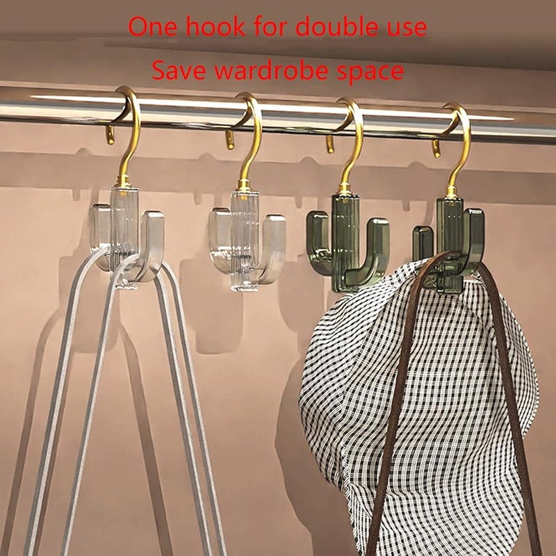 حامل مفاتيح شفاف ذهبي على شكل صبار لتعليق الحقائب والمناشف والسترات - Image 4