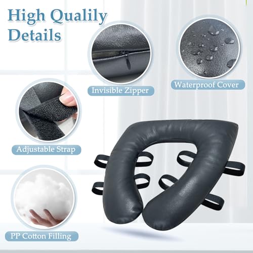 KAVIL Bedside Commode Seat Cushion Toilet Seat Padded Soft Shower Chair Seat Round Cover For Seniors, Elderly After Surgery Pressure Relief Portable Toilet Commode Seat Padded Easy Clean - Image 4