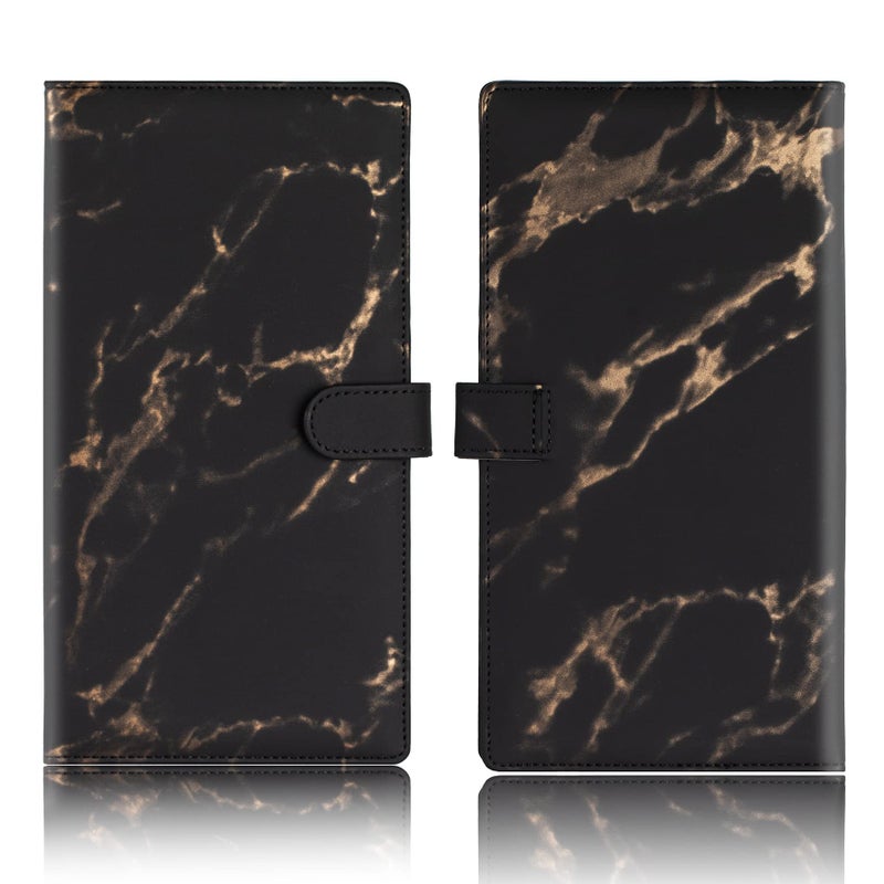 TOURSUIT Car Registration and Insurance Card Holder, Vehicle License Document Glove Box Compartment Organizer, Interior Car Accessories for Women Men (Marble Black) - Image 3