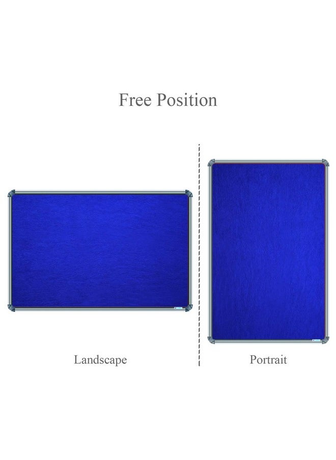 CUBIC Cubic 1.5' x 2' Pin-up Soft Notice Board (Blue)  - Image 5