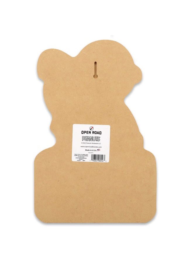 Open Road Brands Peanuts Charlie Brown and Snoopy All You Need Is Love and a Dog Wood Wall Decor - Adorable Snoopy Wall Art for Home - Image 3