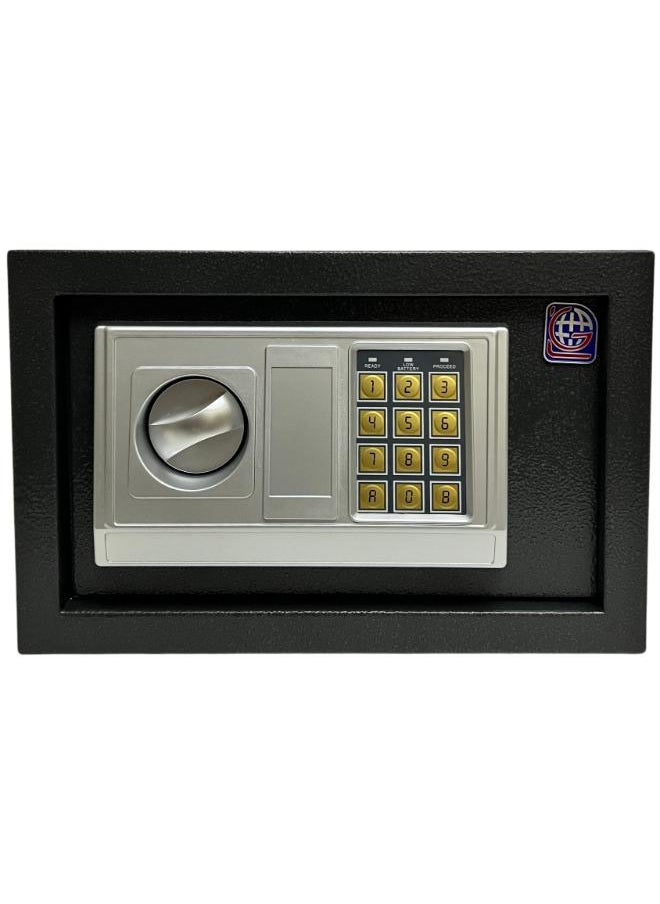 LOTFY GROUP Electronic Digital Safe - Dual Entry Lock Box with 2 Override Keys - Personal Home Safe for Medicine, Jewelry, and More by LOTFY GROUP (Gray) ( H20 * W31 * D20 CM )  - Image 4