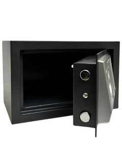 LOTFY GROUP Electronic Digital Safe - Dual Entry Lock Box with 2 Override Keys - Personal Home Safe for Medicine, Jewelry, and More by LOTFY GROUP (Gray) ( H20 * W31 * D20 CM )  - Image 3