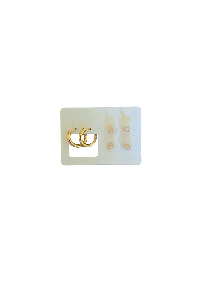 Delicate Set of 3 Pairs Gold-Plated Elegant Earrings – Stylish and Versatile Design - Image 2