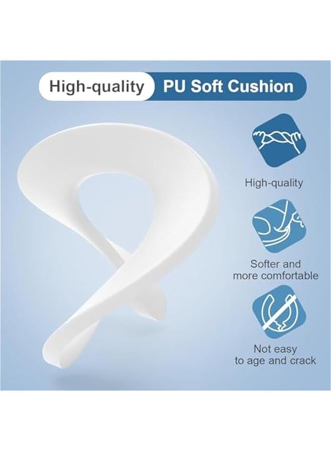 هوكور مقعد تدريب على استخدام المرحاض للاطفال من بيبي، مقعد مرحاض للاطفال مع وسادة ناعمة | مقعد تدريب على المرحاض مع مقعد مريح | كرسي نونية للاطفال من عمر 0 الى 5 سنوات (ازرق) - Image 2