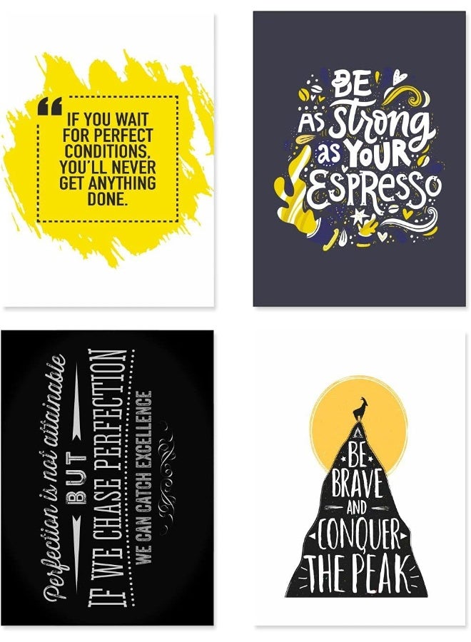 Paper Plane Design PAPER PLANE DESIGN Set of 10 Motivational Quotes Posters (12 in x 18 in Size) Unframed Thick Paper with Tape - Image 2