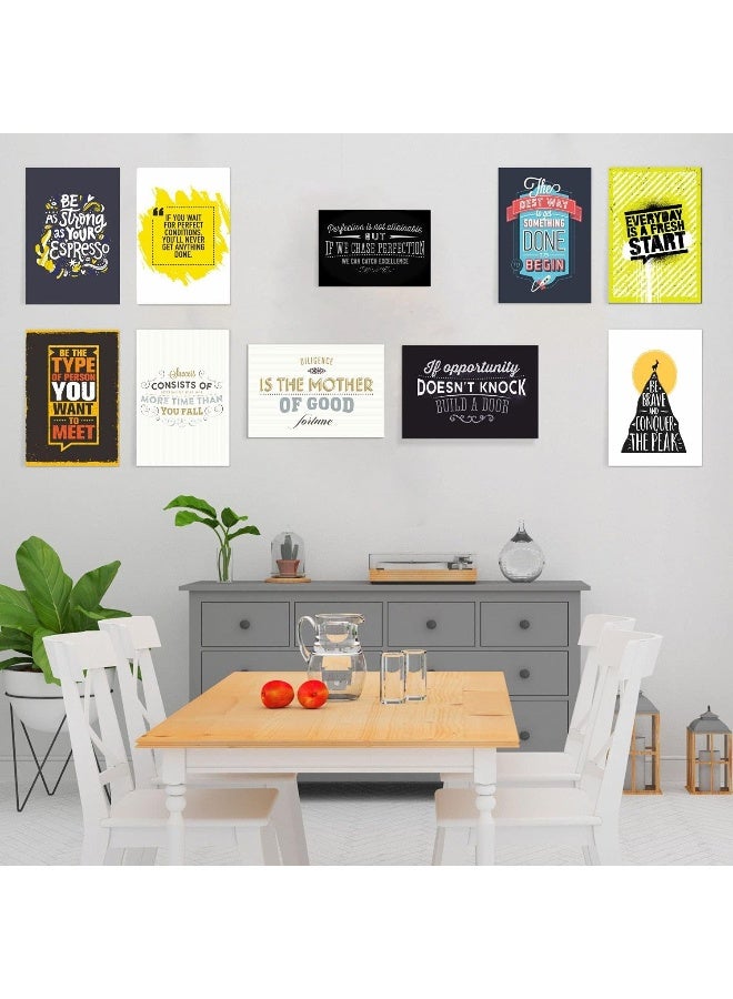 Paper Plane Design PAPER PLANE DESIGN Set of 10 Motivational Quotes Posters (12 in x 18 in Size) Unframed Thick Paper with Tape - Image 5