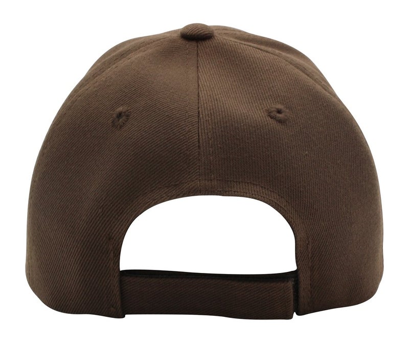 Top Level Baseball Cap Hat Men Women - Classic Adjustable Plain Blank, DBR Dark Brown - Image 3