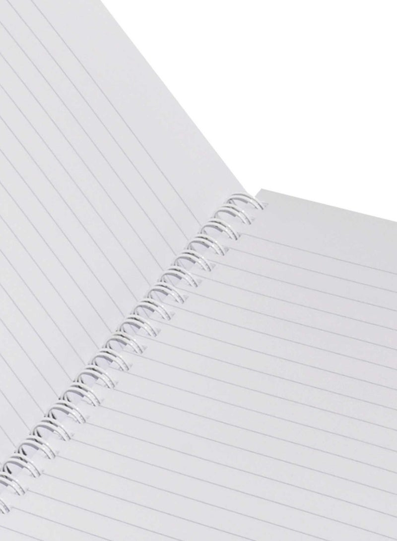 FIS LIGHT Pack of 10  Spiral Soft Cover Notebook, Single Line, 9X7 Inches (22.86 X 20.32 CM), 100 Sheets -LINB971604S - Image 2