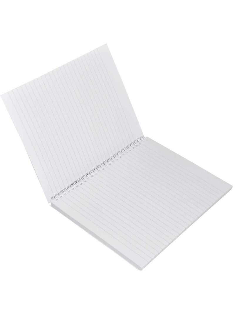 FIS LIGHT Pack of 10  Spiral Soft Cover Notebook, Single Line, 9X7 Inches (22.86 X 20.32 CM), 100 Sheets -LINB971604S - Image 3