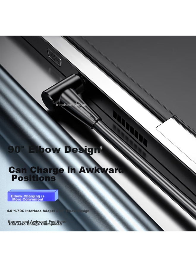 trendsetter Compatible Power Charging Cable For Lenovo Laptops, Suitable For Xiaoxin Air 12/13/14/15, Yoga510s/710, Fast Charging Type-c To 4017 Small Round Port Pd Deceptive Cable - Image 3
