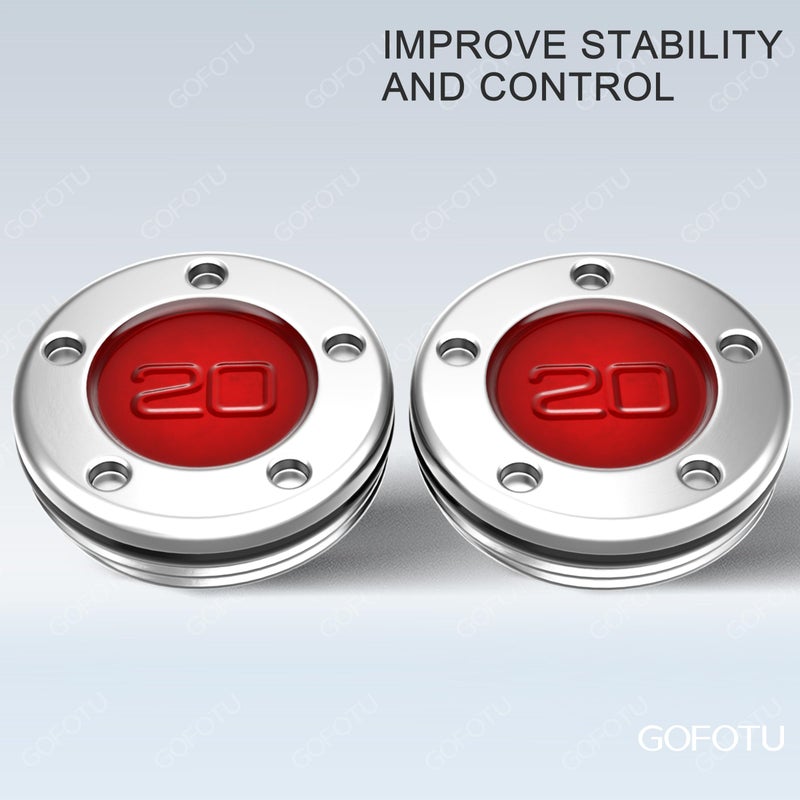Gofotu 2pcs 5g-40g Golf Custom Weights Compatible with Titleist Scotty Cameron Golf Club Putters Newport Red (2PCS 20g(Doesn't include Wrench)) - Image 5