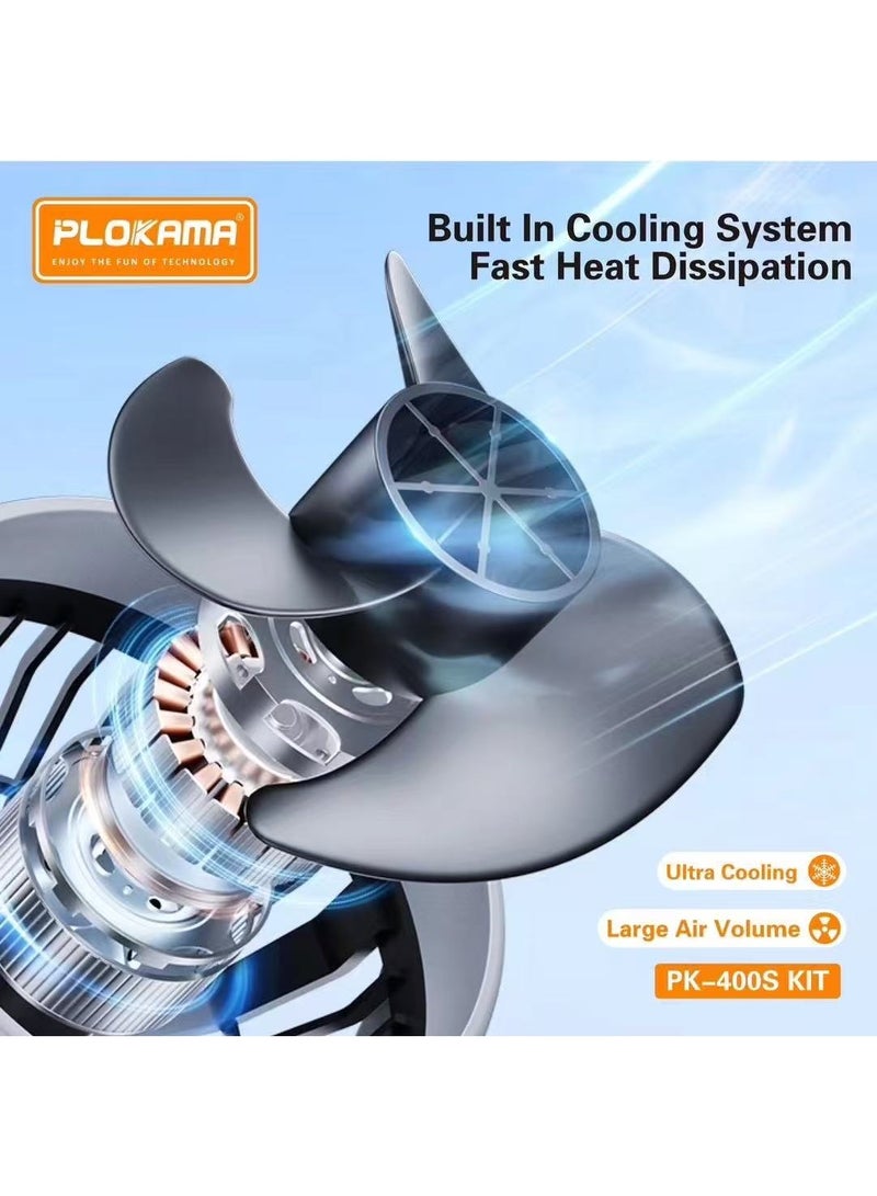 PLOKAMA PK-400S KIT B – Professional 100W LED Studio Light with Deep Soft Light Ball & 2.8M Tripod for Photography & Video - Image 3