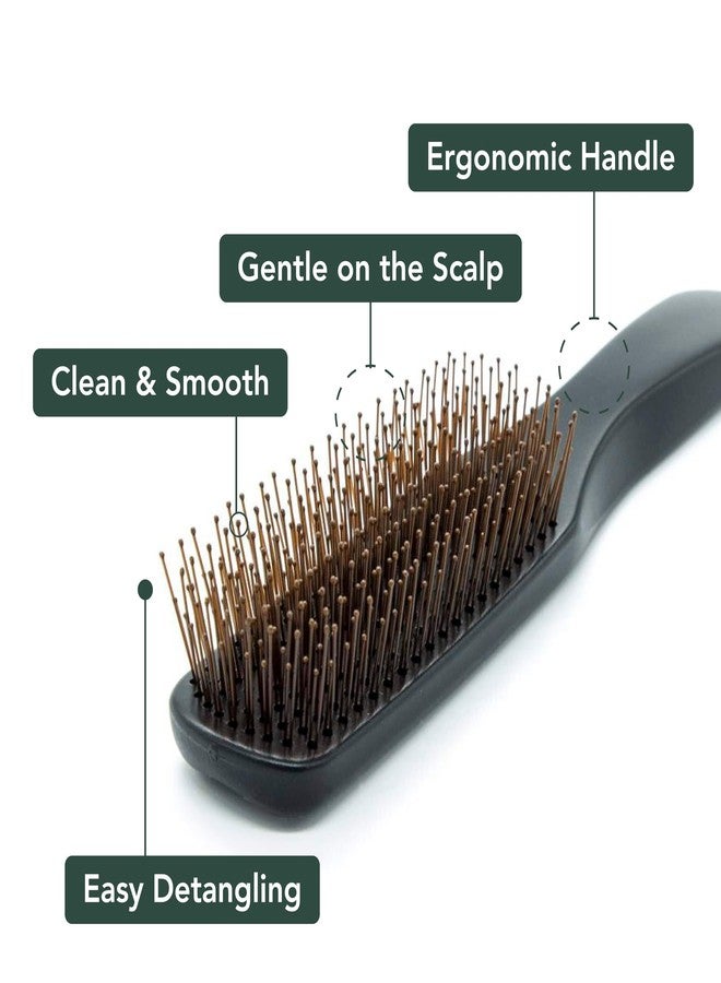 Uffy Dual Nylon Bristle Detangling Hair Brush for Women, Wet Dry Hairbrush Detangler, Suitable for Curly and Thick Hair, Blow Drying Smoothing Product, Multifunctional for All Hair Types - Image 3
