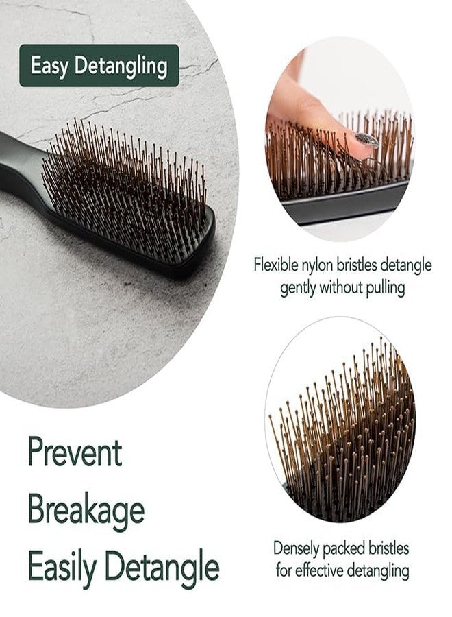 Uffy Dual Nylon Bristle Detangling Hair Brush for Women, Wet Dry Hairbrush Detangler, Suitable for Curly and Thick Hair, Blow Drying Smoothing Product, Multifunctional for All Hair Types - Image 4