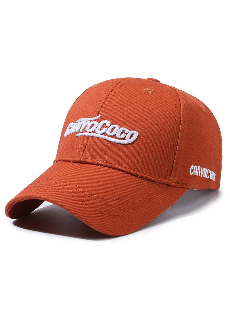 Generic High-Quality Cotton Baseball Cap Unisex Casual Sunshade Embroidered Red  - Image 3