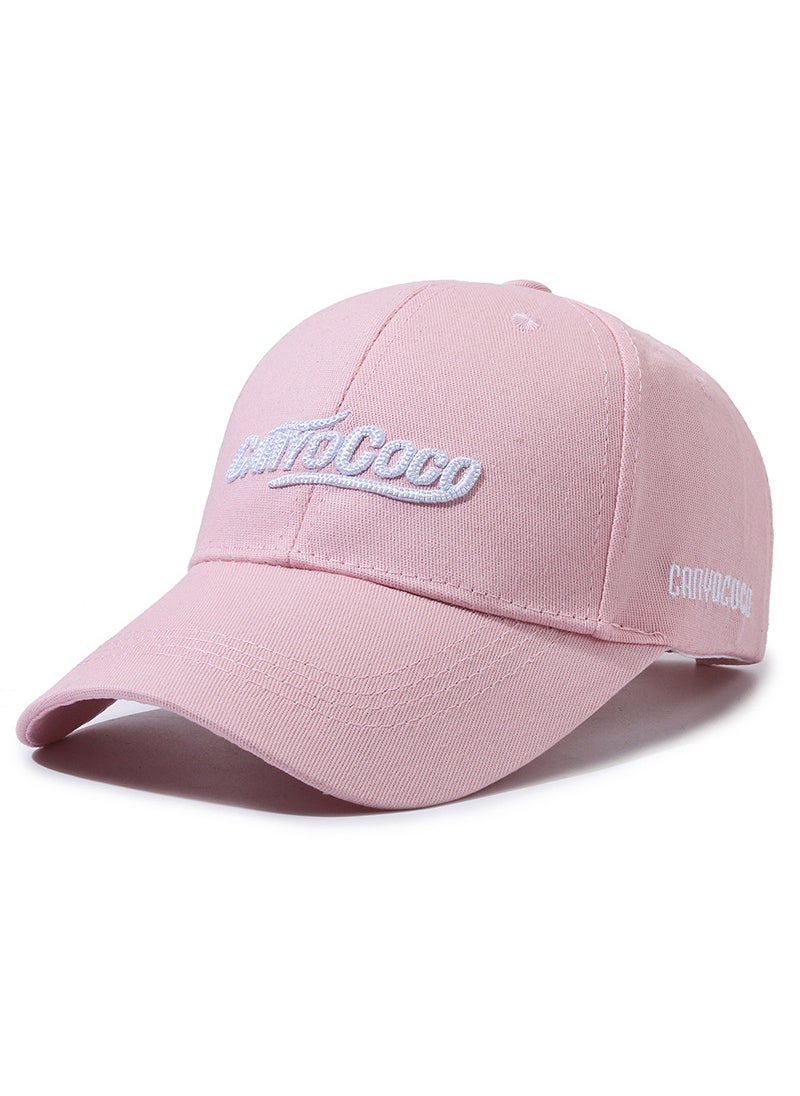 Generic High-Quality Cotton Baseball Cap Unisex Casual Sunshade Embroidered Red  - Image 4