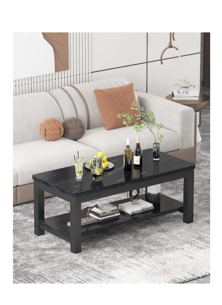 Generic Coffee table in living room, balcony coffee table, coffee table with storage on the 2nd floor, black  - Image 3