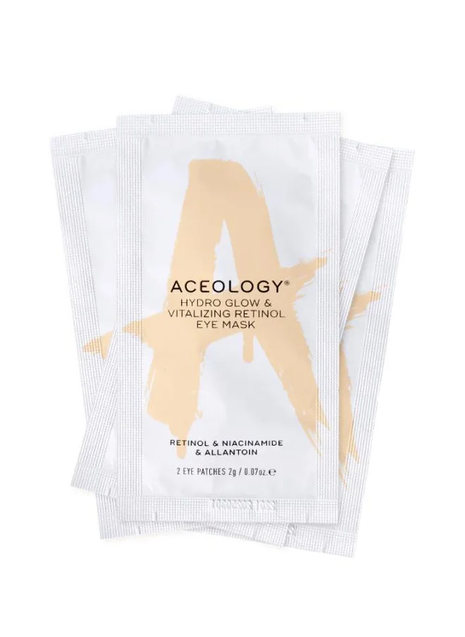 ACEOLOGY Hydro Glow & Vitalizing Retinol Eye Mask - 4 Pack