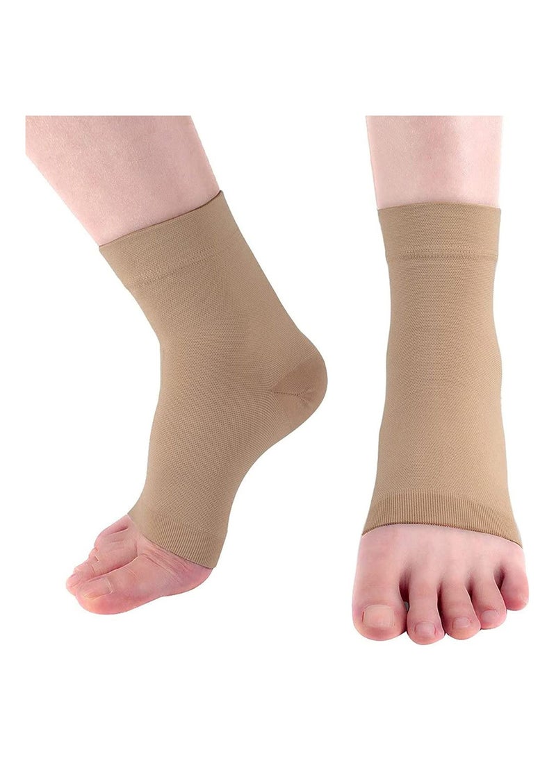 Y&D - Ankle Compression Sleeve, for Sprained Ankles, Open Toe Сompression Socks Breathable Brace Elastic Thin Swelling, Plantar Fasciitis, Sprain, Nano Women and Men - Image 1