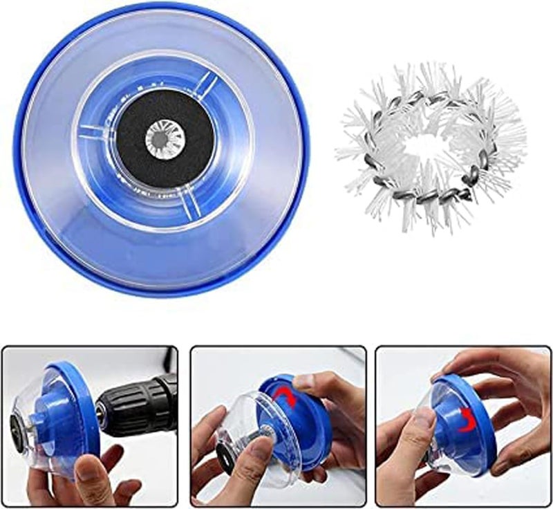 Whitecloud TRANSFORMING HOMES Drill Machine Attachment Combo Tools Kits set Angle Drive, Drill bit Extension, Drill bit Sharpner and Drill Dust Collector (T 598, DRIL001, DDC-3006/3018)(Blue) - Image 5