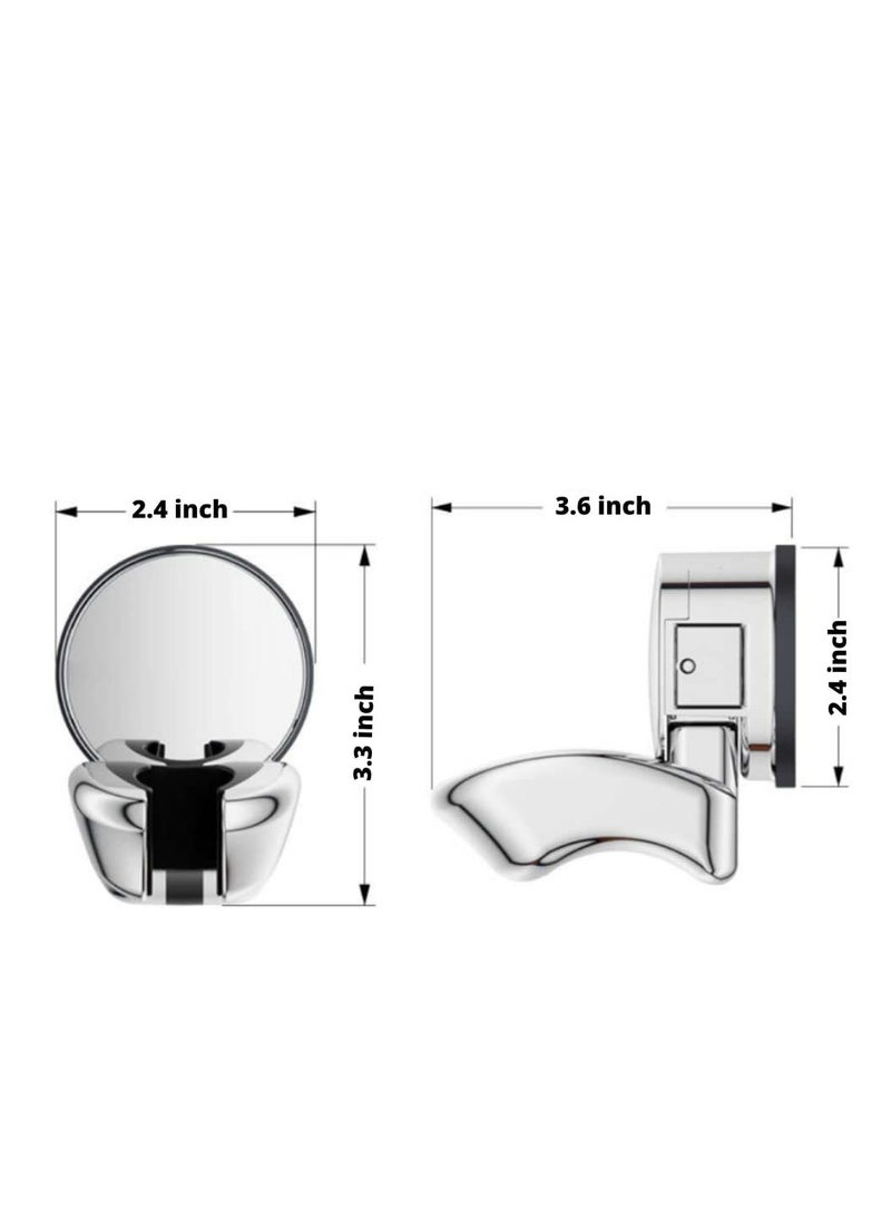 Suction Cup Shower Head Holder Wall Mount, Different Positions Handheld Shower Head Holder relocatable and Adjustable, Handheld Shower Head Holder for People with Handicap or Short Stature - Image 5
