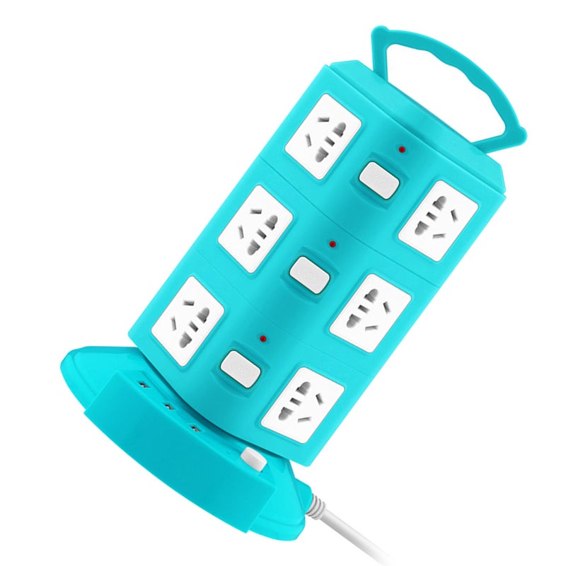 Power Strip: 60mm Large Separation, Upright Design - Overload Protection, USB Port for Home Office, Travel, And Daily Use - Image 3