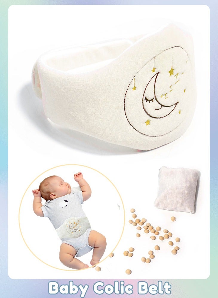 Super ZYouth Baby Colic Belt, Baby Cherry Core Filled Baby Colic Treatment to Relieve Gases and Bloating, Reusable Warm Compress for Newborns & Infants - Image 1