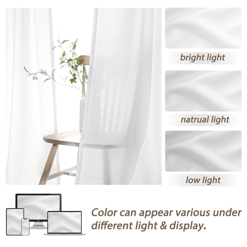 PleatedDrapes الستائر ذات الستائر البيضاء بطول 90 بوصة ستارة خزانة ملابسة جميلة للخزانة المفتوحة/غرفة المعيشة أطوال النافذة الستار - Image 5