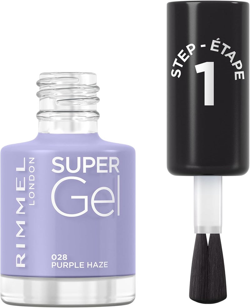 RIMMEL LONDON طلاء أظافر ريميل سوبر جل، ضباب أرجواني، 12 مل - Image 2